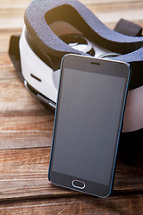 Image showing virtual vr glasses goggles headset