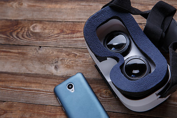 Image showing virtual vr glasses goggles headset