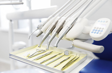 Image showing close up of dental instruments