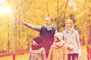 Image showing happy family in autumn park