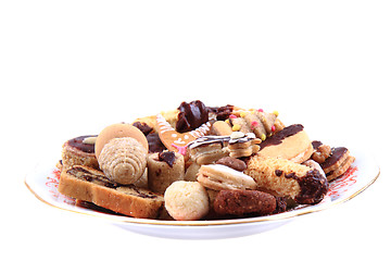 Image showing mixed christmas cookies isolated