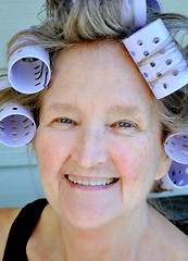 Image showing Hair rollers.