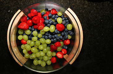 Image showing berries from above