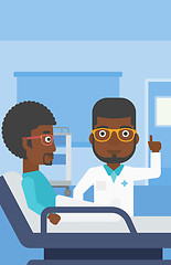 Image showing Doctor visiting patient.