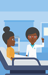 Image showing Doctor visiting patient.