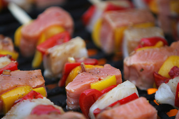 Image showing fresh fish grilling