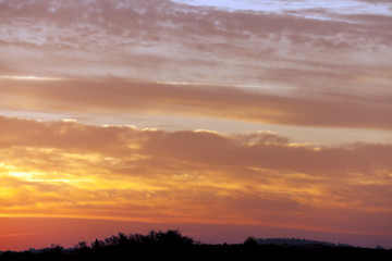 Image showing the sky during sunset