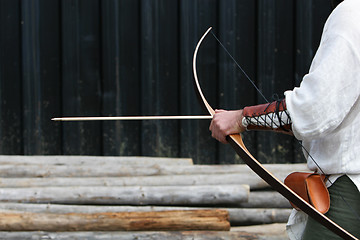 Image showing archer getting ready