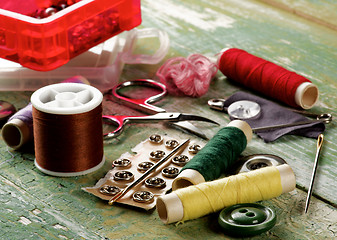 Image showing Sewing Items Concept