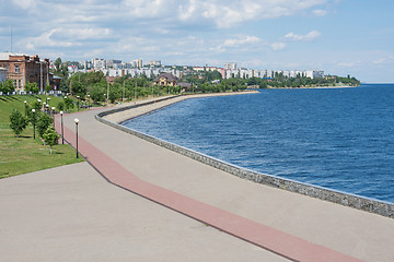 Image showing View of the central promenade Kamyshin Volgograd region