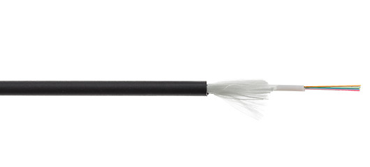 Image showing Fiber optical cable detail isolated on white