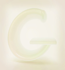 Image showing Glossy alphabet. The letter \