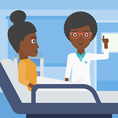 Image showing Doctor visiting patient.