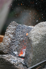 Image showing small erupting volcano