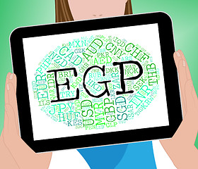 Image showing Egp Currency Indicates Forex Trading And Banknote