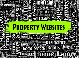 Image showing Property Websites Indicates Real Estate And Apartment