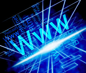 Image showing Www Word Means World Wide Web And Internet