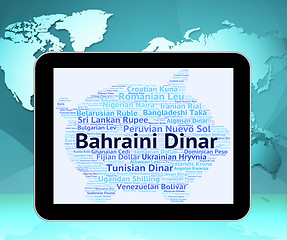 Image showing Bahraini Dinar Means Exchange Rate And Coin