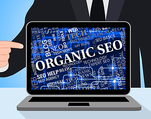 Image showing Organic Seo Represents Search Engines And Computer