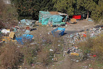 Image showing Illegal Gypsy Camp