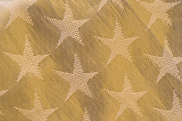 Image showing Pattern of a golden christmas tissue