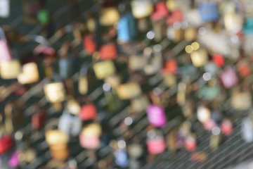 Image showing Blurred love locks