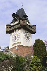 Image showing Clock Tower Graz Austria