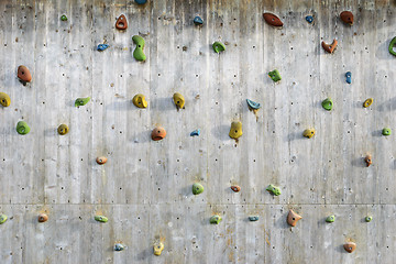 Image showing Climbing wall