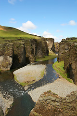 Image showing overhead canyon