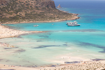 Image showing Balos beach at Crete island in Greece