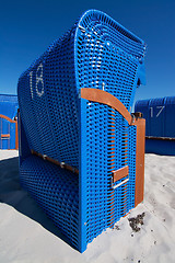 Image showing Blue Beach Chair