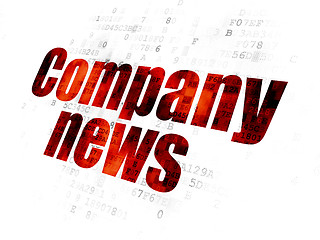 Image showing News concept: Company News on Digital background