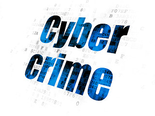 Image showing Protection concept: Cyber Crime on Digital background