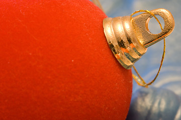 Image showing red christmas ball