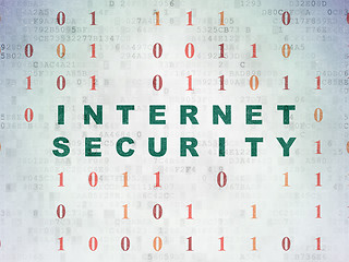 Image showing Safety concept: Internet Security on Digital Data Paper background