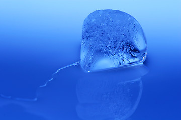 Image showing blue Ice cube