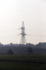 Image showing High-voltage power poles