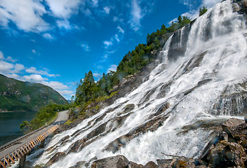 Image showing Furebergfossen waterfall