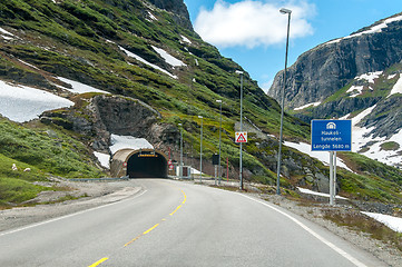 Image showing Haukeli tunnel