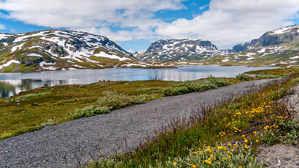 Image showing Norwegian mountain landscape - Haukeli