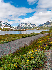 Image showing Norwegian mountain landscape - Haukeli