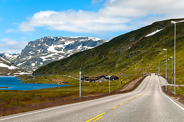 Image showing Norwegian mountain landscape - Haukeli