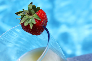 Image showing strawberry cocktail