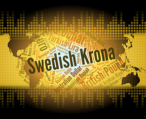 Image showing Swedish Krona Indicates Foreign Exchange And Coinage