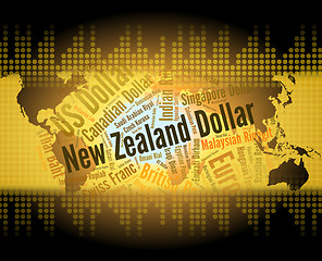 Image showing New Zealand Dollar Indicates Foreign Exchange And Currencies