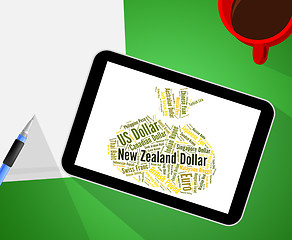 Image showing New Zealand Dollar Represents Foreign Currency And Currencies