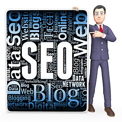 Image showing Seo Sign Means Website Optimization And Web