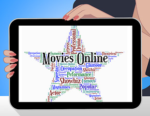 Image showing Movies Online Shows World Wide Web And Film
