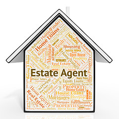 Image showing Estate Agent Shows Home Property And House