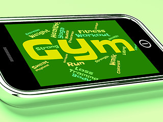 Image showing Gym Fitness Indicates Working Out And Athletic